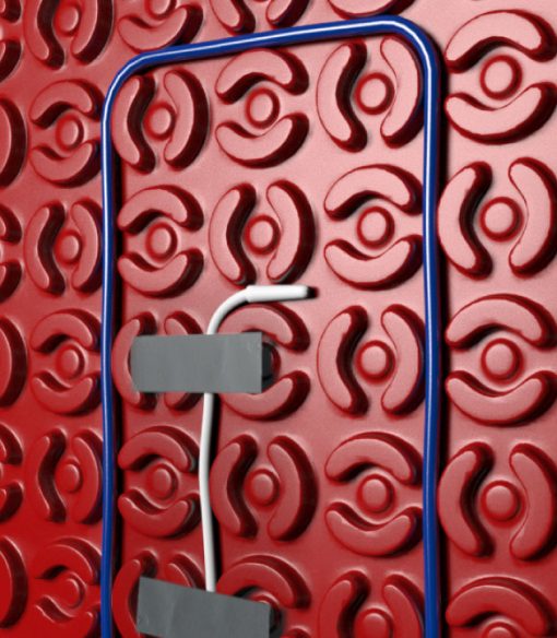 Where do I place the floor probe when installing the DCMPRO ? Warmup